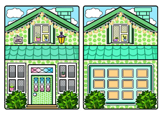 Zinnets.com - Candyhome Paper - Candy Home Quiet Book#103 Lemon House Quiet Book PDF template