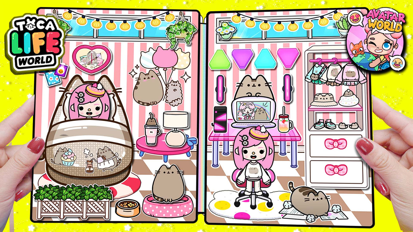 Candy Home Quiet Book 216 - Pusheen Cat Quiet Book