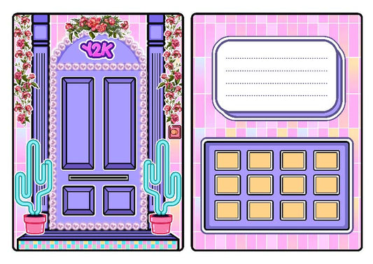 Zinnets.com - Candyhome paper shop - Candy Home Quiet Book#97 Toca Life World Y2k House Quiet Book Printable PDF file