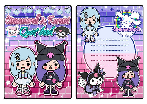 Candy Home Quiet Book#102 Kuromi vs Cinnamoroll Quiet Book PDF file ...