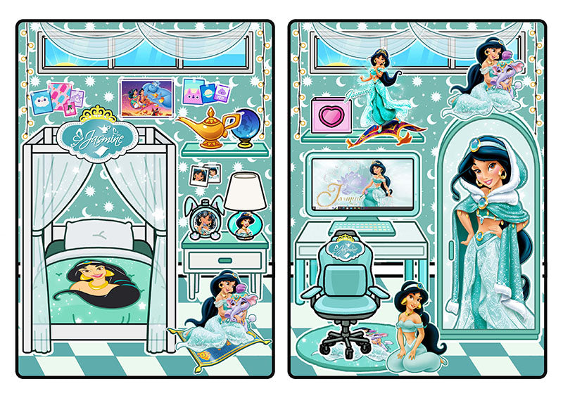 zinnets.com - Candy Home Quiet Book#76 Princess Jasmine (Aladdin) Quiet Book PDF file