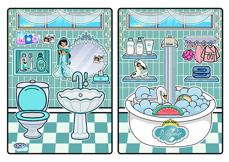 zinnets.com - Candy Home Quiet Book#76 Princess Jasmine (Aladdin) Quiet Book PDF file