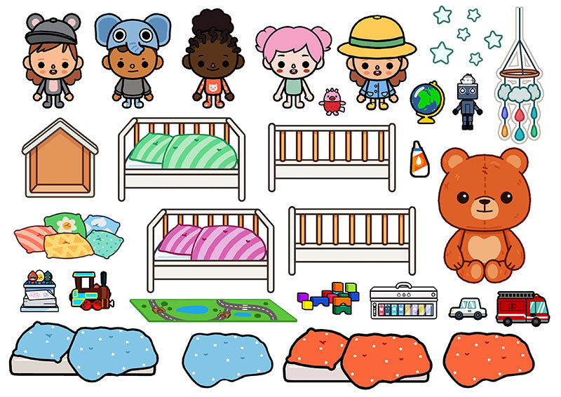 zinnets.com - Toca Life World Quiet Book#49 Nursery ABC In Quiet Book