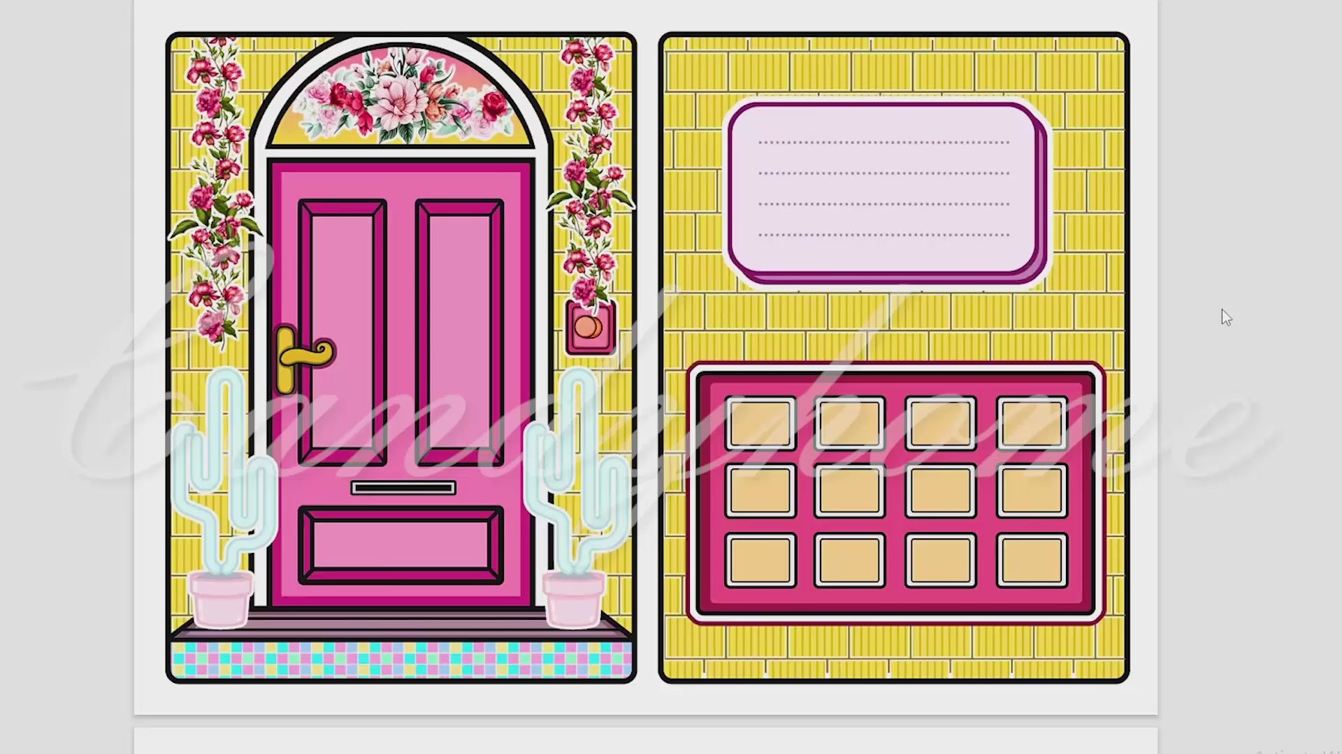 Candy Home Quiet Book Episode 145 - Barbie Miga House Quiet Book