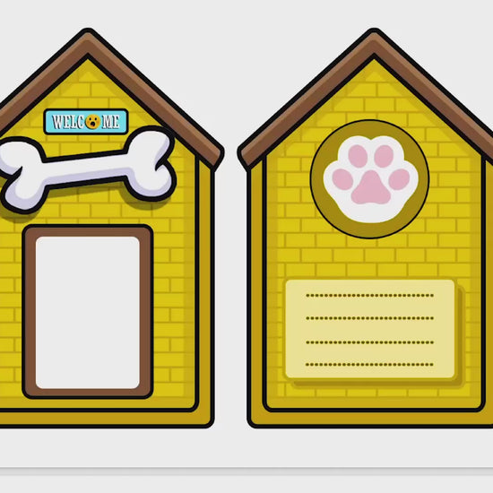 zinnets.com - Candyhome paper - Cute Dog House Quiet Book